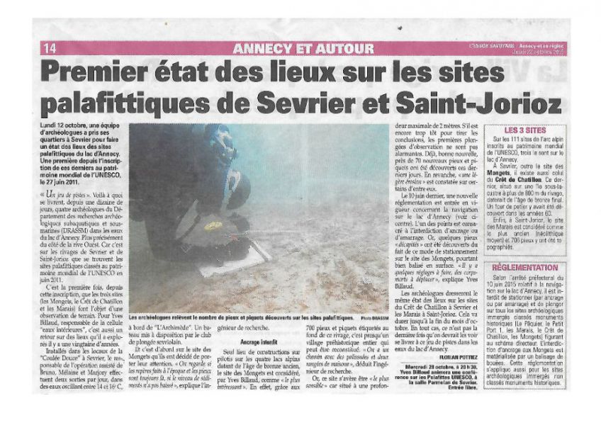 Article Essor savoyard 22 10 2015 