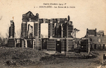 ruines de la mairie - 1ere Guerre Mondiale