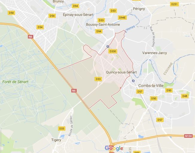 Situation géographique QuincysousSénart Site officiel de la commune Situation géographique QuincysousSénart Site officiel de la commune